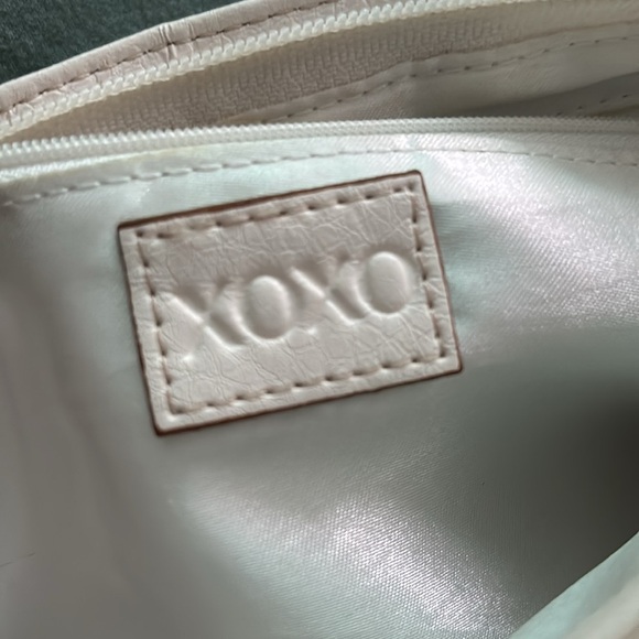 Xoxo white faux leather large wristlet clutch bag - Picture 11 of 16